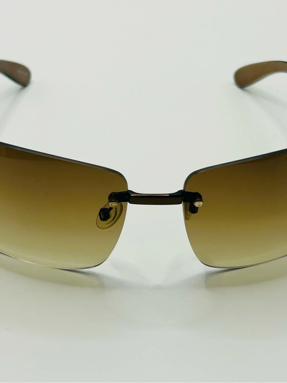 Marc Jacobs Rimless Sunglasses with Brown Gradient Lenses